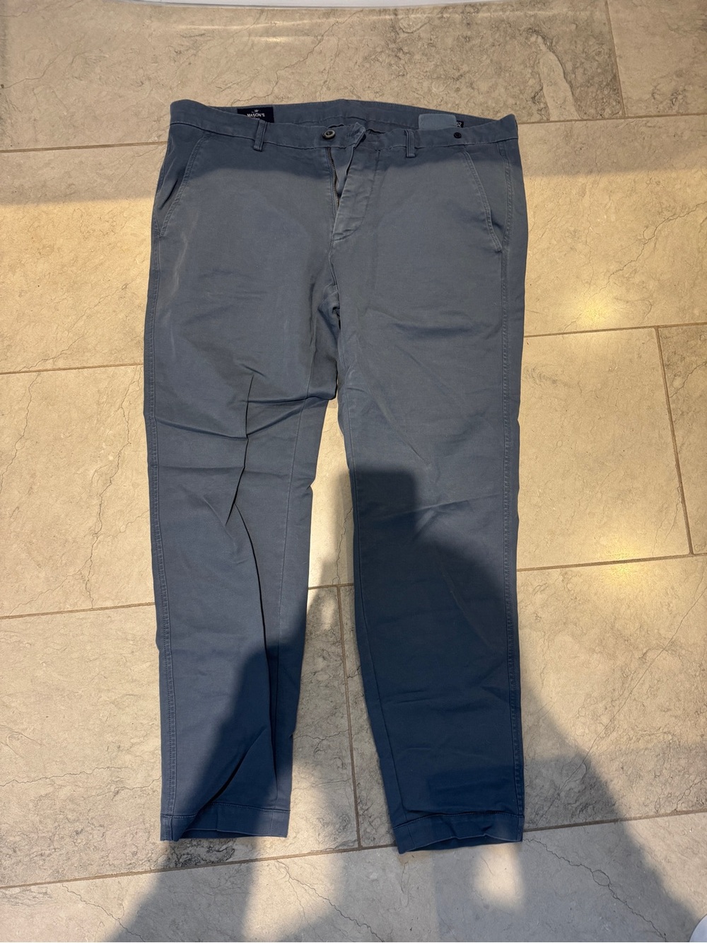 Men's Blue Casual Chino Pants